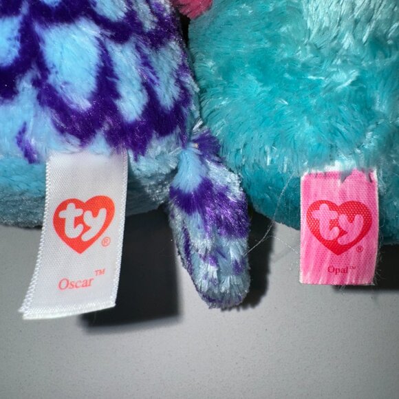 LOT of 6 TY Beanies OWLs Birds - Picture 7 of 9